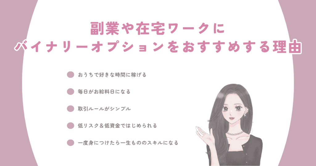 副業や在宅ワークにハイローオーストラリア(バイナリーオプション)をおすすめする理由